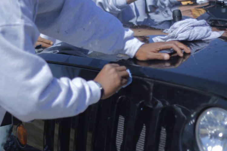 nationwide overspray dallas detailing a jeep wrangler