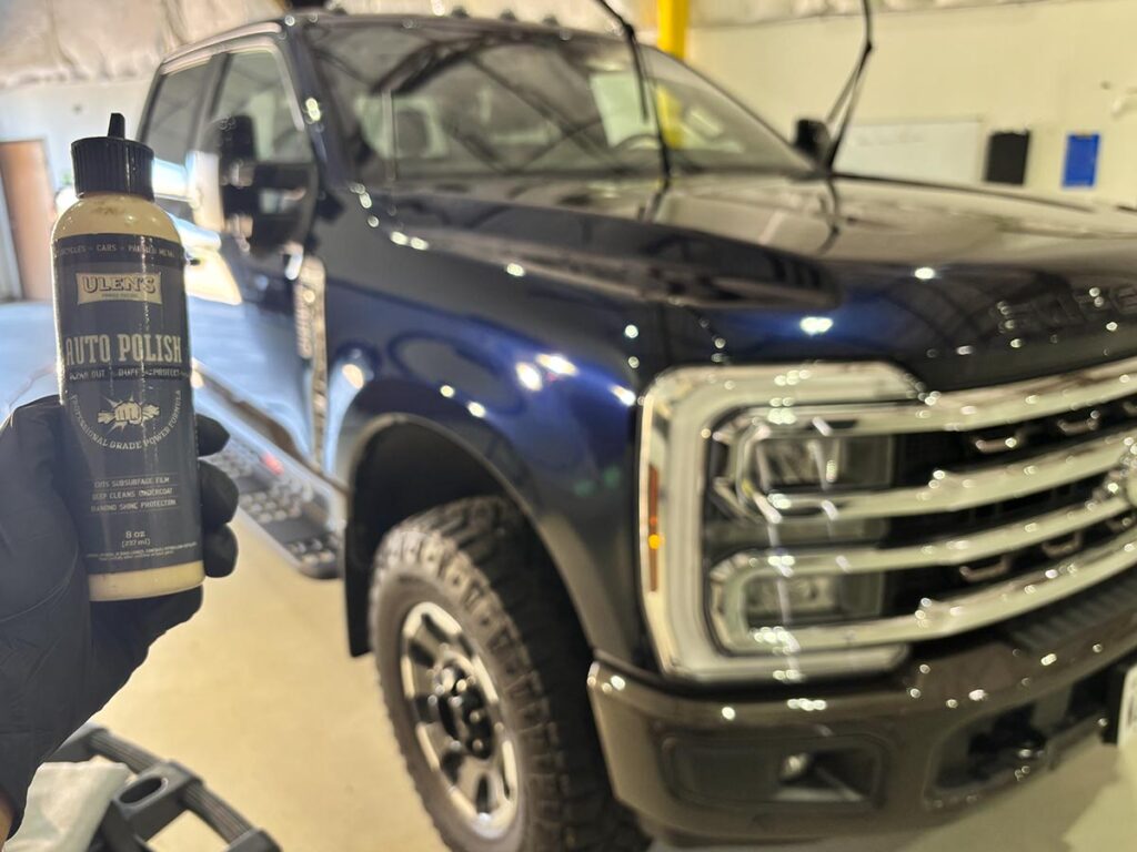 nationwide overspray removal types - Ulen's auto polish product in a hand